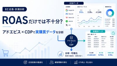 広告管理画面のROASだけでは分析は不十分？アドエビスとCDPで実購買データを紐付ける分析方法